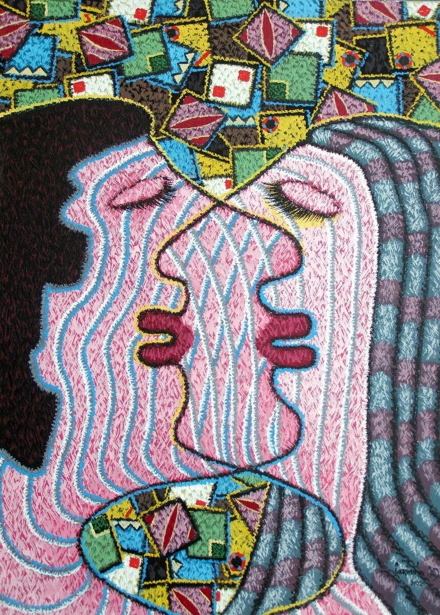 Волнующий поцелуй.