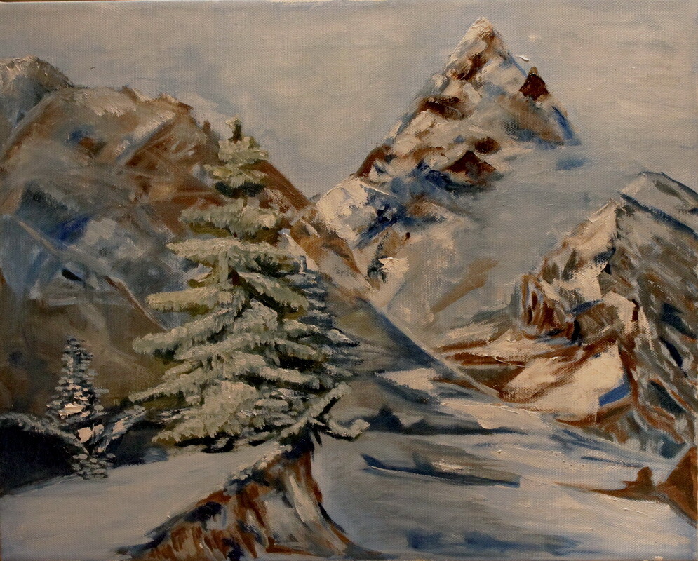 Морозный день в горах