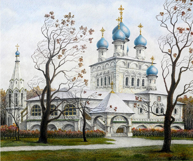 В Коломенском ветренно