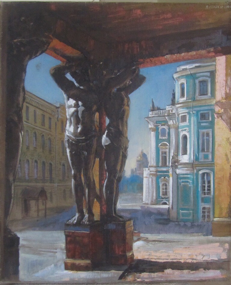 Вид на Эрмитаж.