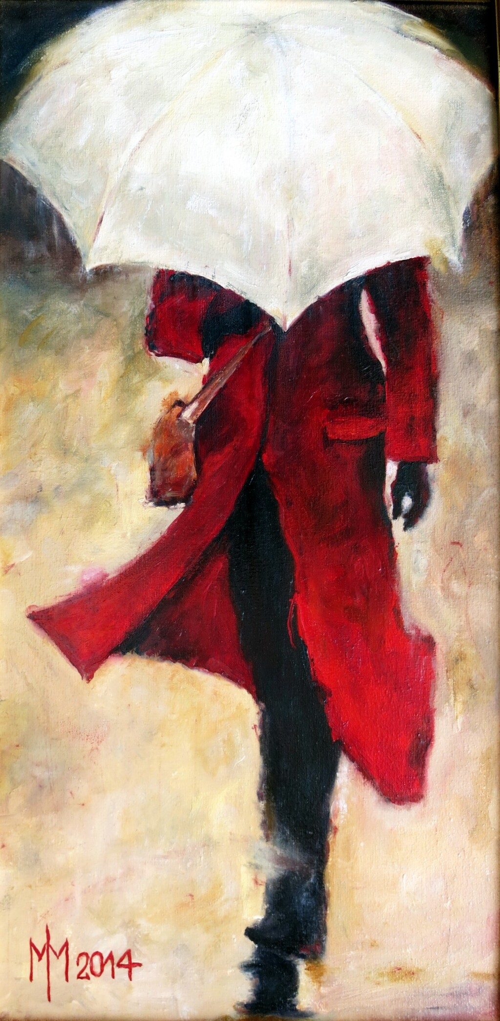 Девушка под зонтом