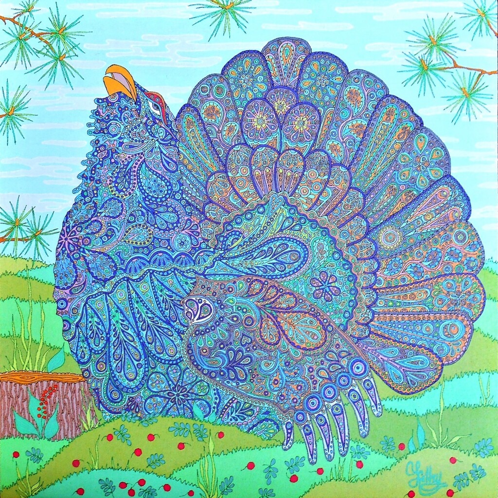 Глухарь на току