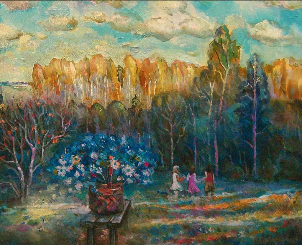 букет на поляне