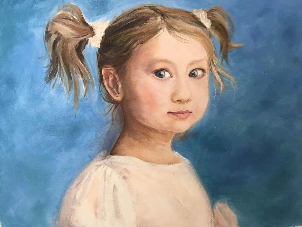 Девчёнка в белом