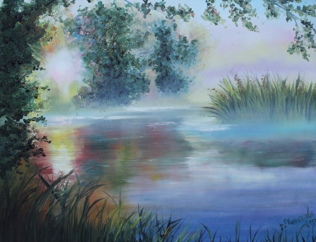 Утро на озере