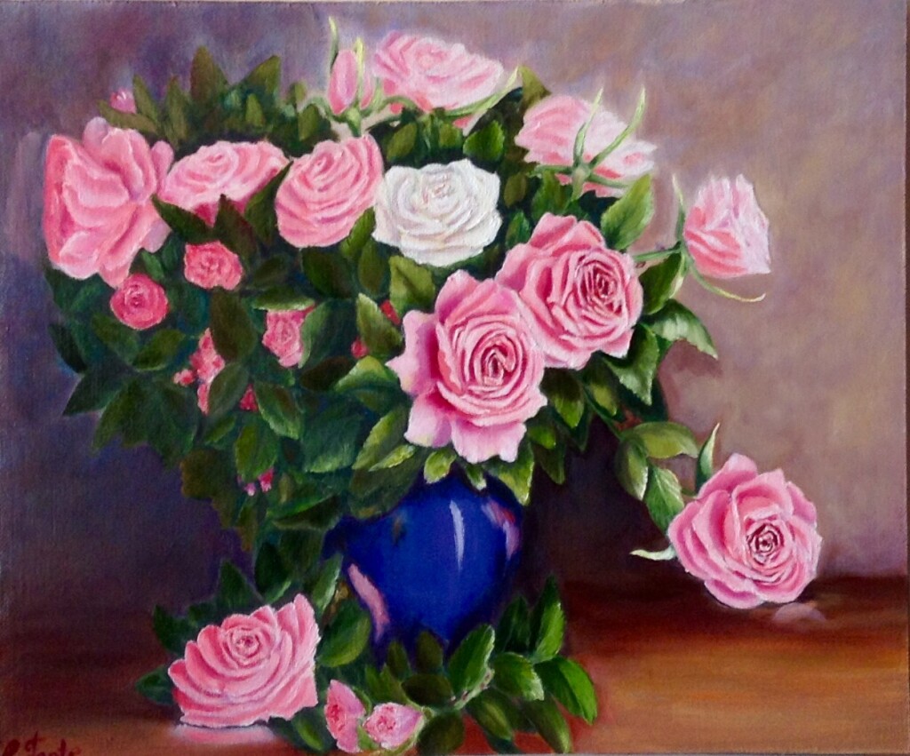 Букет розовых роз