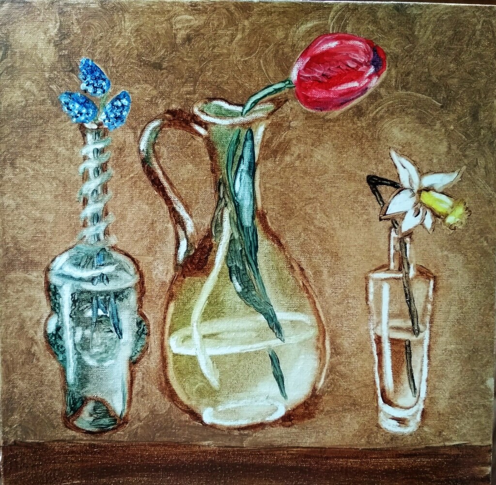 Цветы в графинах