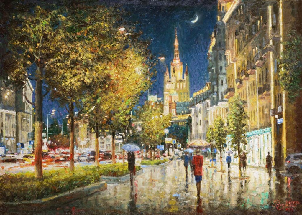 Вечерний свет Садового кольца