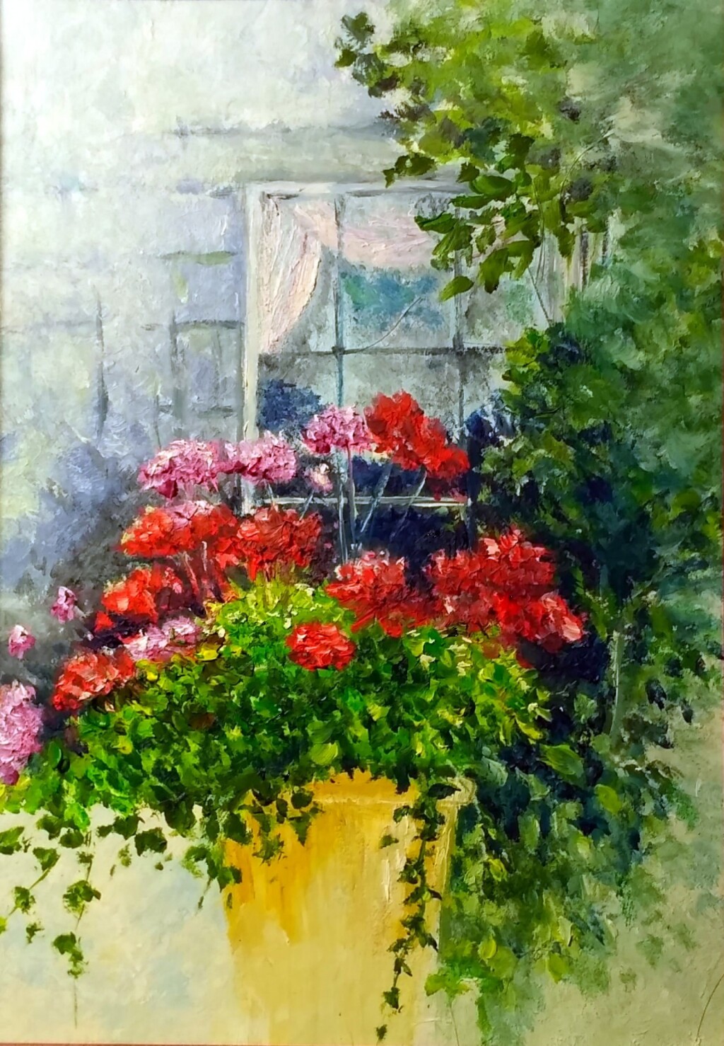 На  террасе