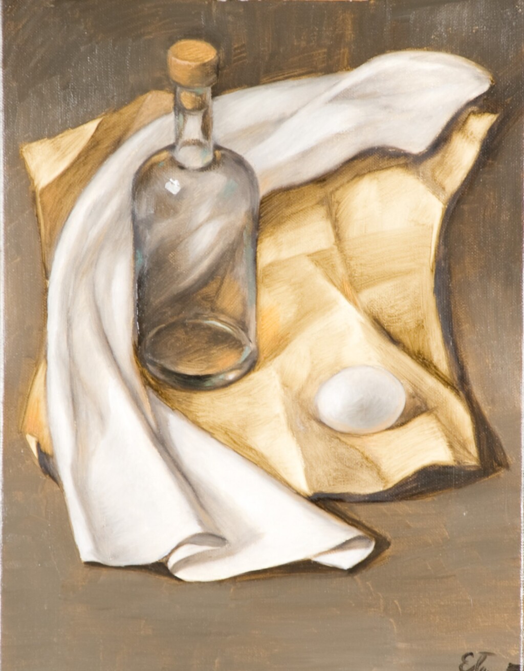 Бутылка и яйцо