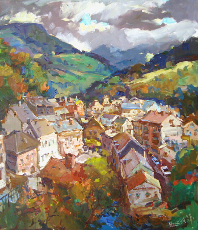 Горы.Небо.Городок