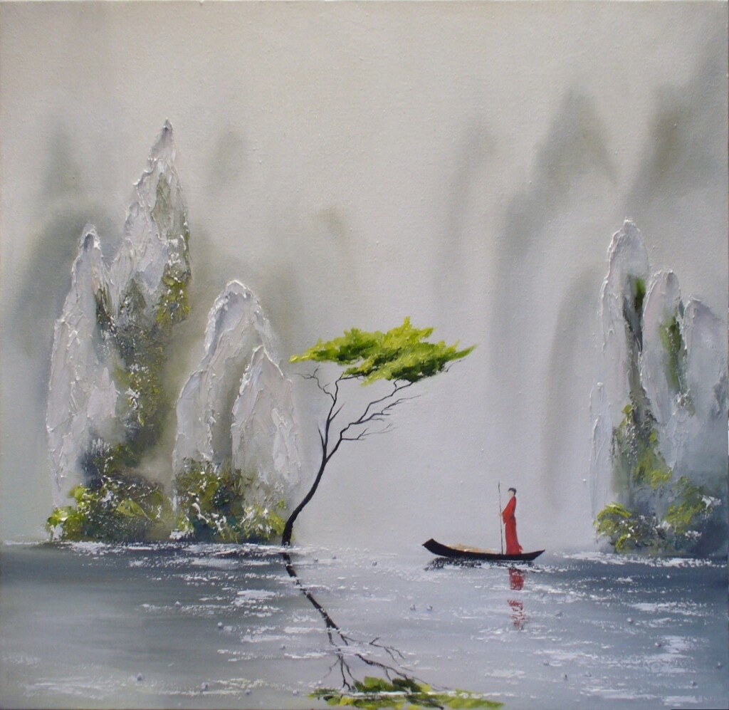 Монах на реке