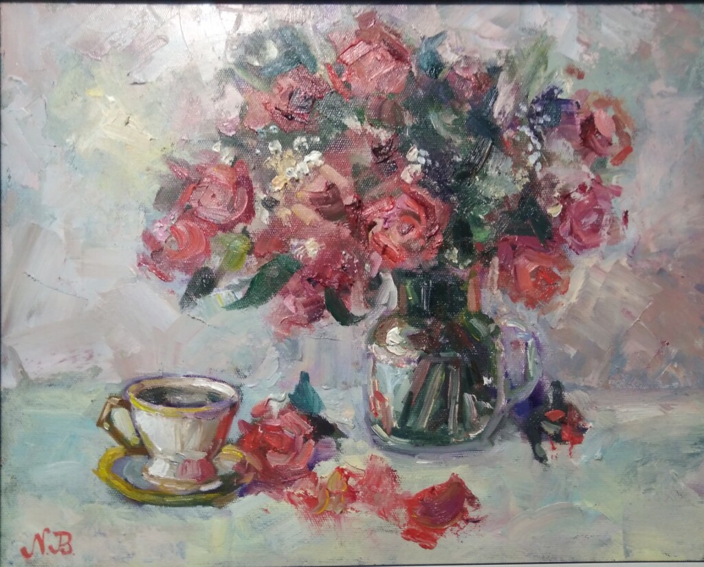 Натюрморт с розами