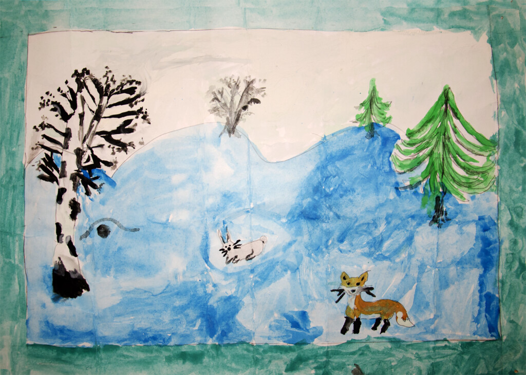 Лес с животными