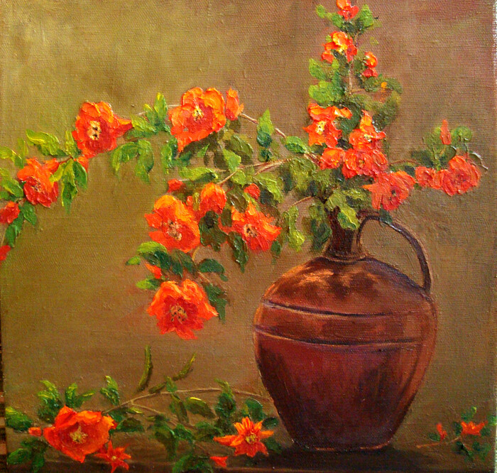 Гранат цветёт