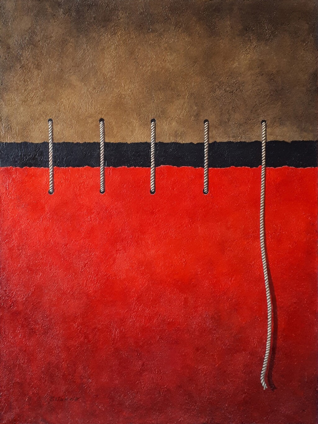 Абстракция сшитая с помощью нитей сюрреализма