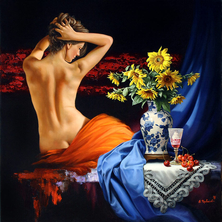 Немного красного....