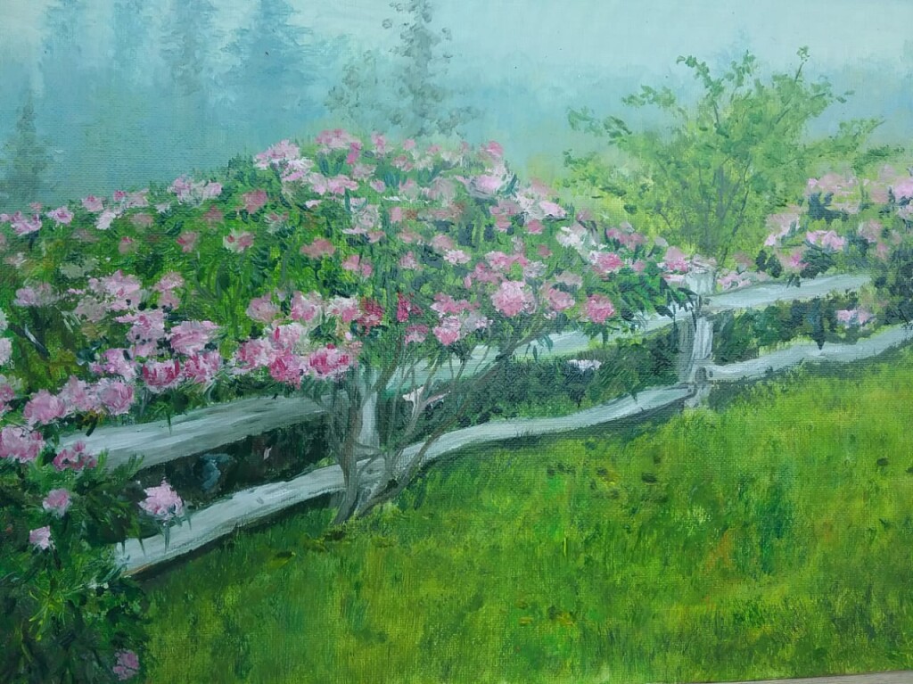 Утро и цветы