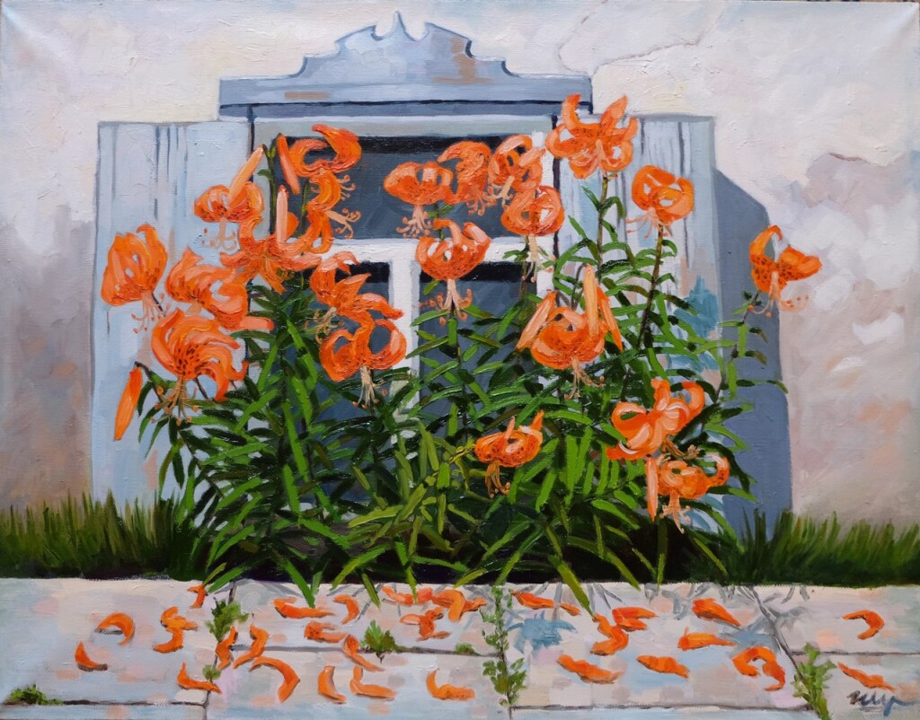 Лилии у окна