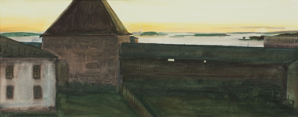 Ночь. Монастырская стена