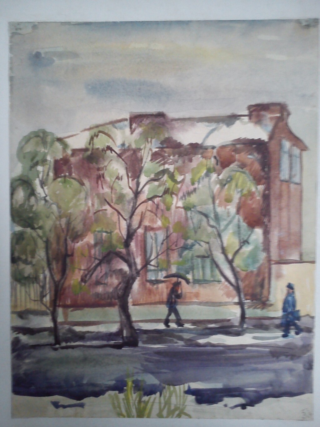 Первый снег на юге.