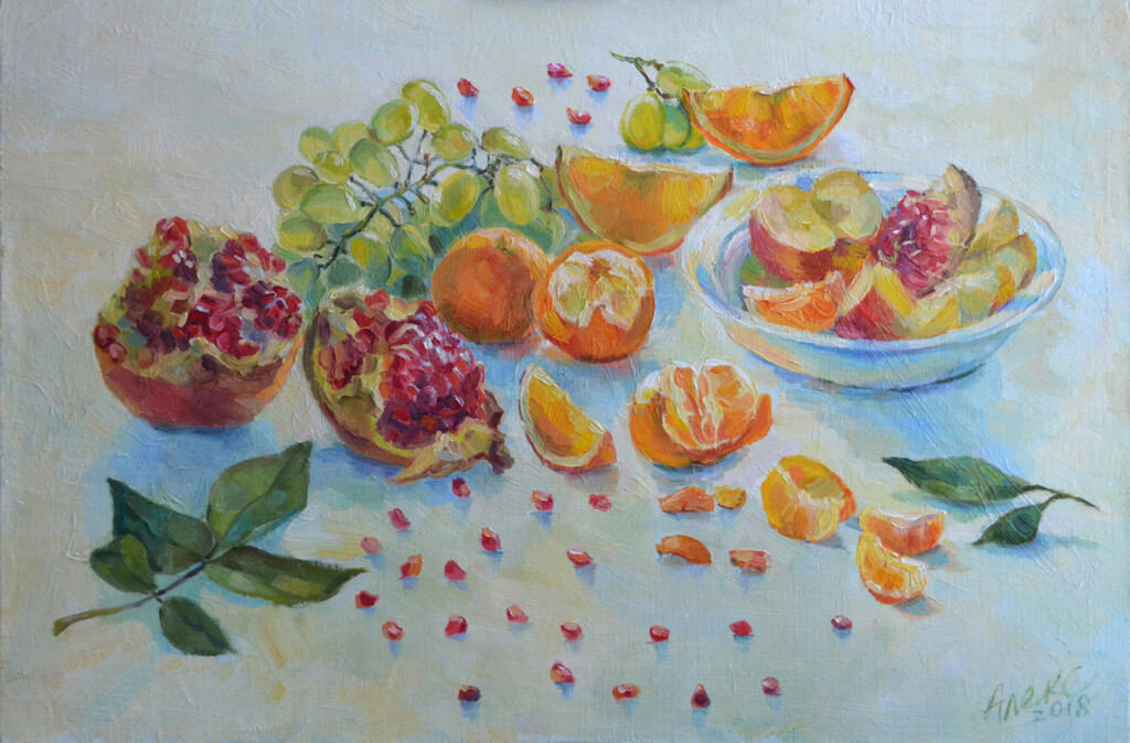 Апельсины и гранат