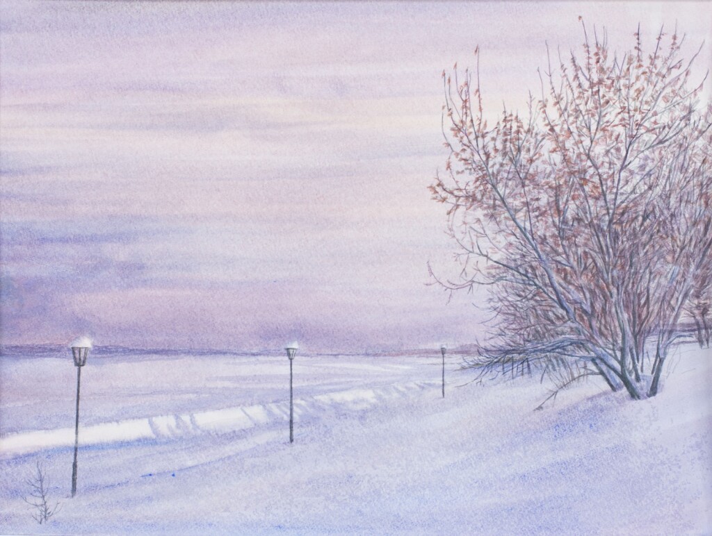 Набережная в Енисейске