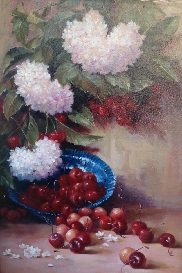 Флоксы с черешней