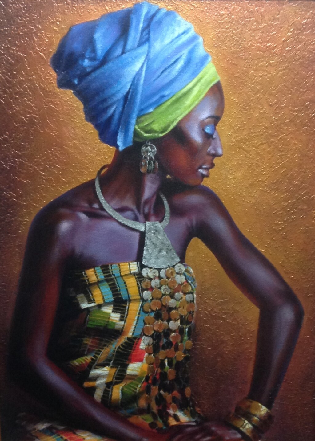 Сомалийка В ГОЛУБОЙ ЧАЛМЕ