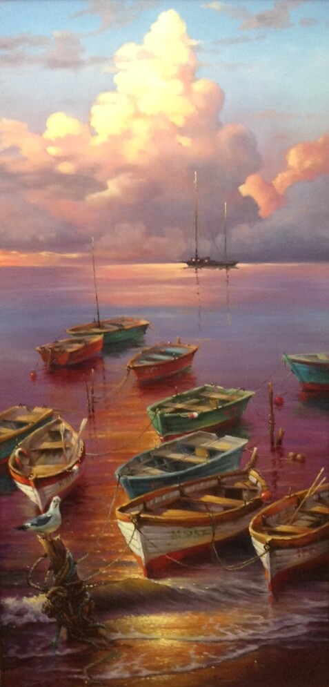 Лодки вечер