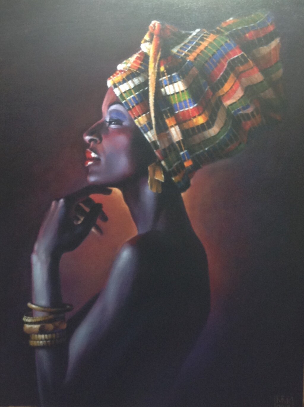 обнаженная сомалийка в тюрбане