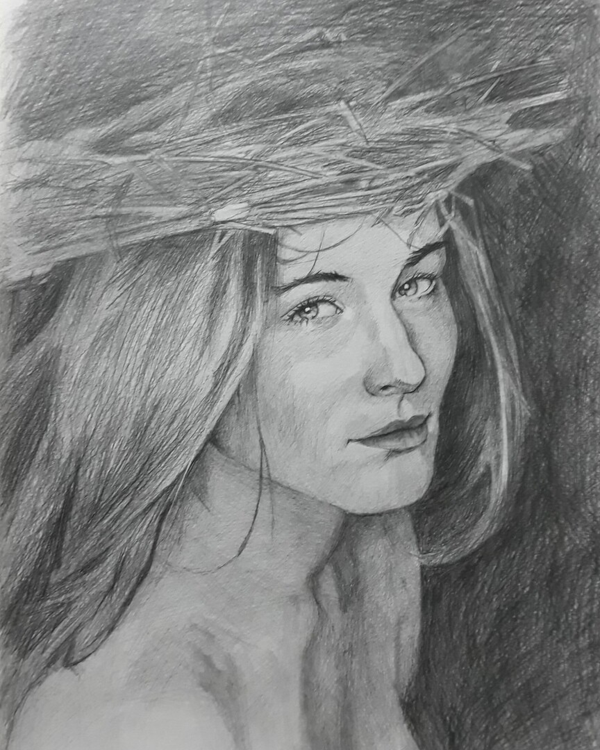 Девушка с венком