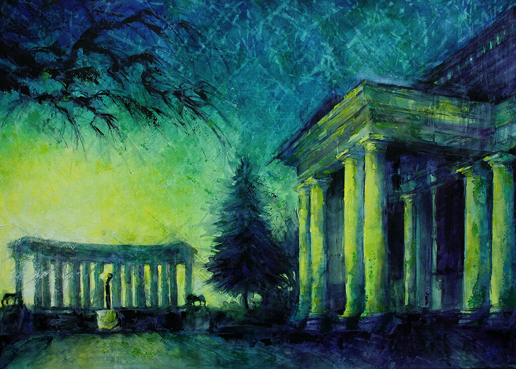 Огни большого города: колонны