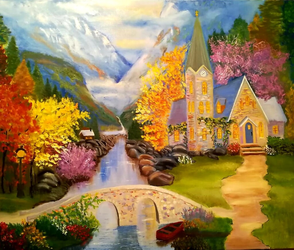 Замок в  горах