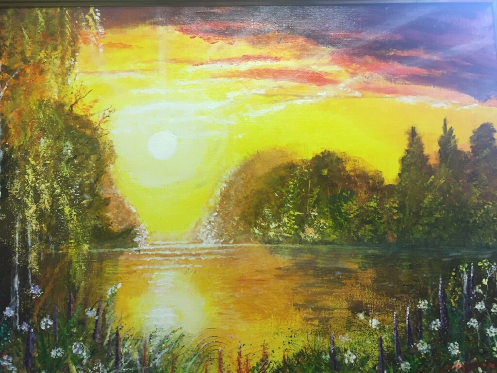 Рассвет на озере