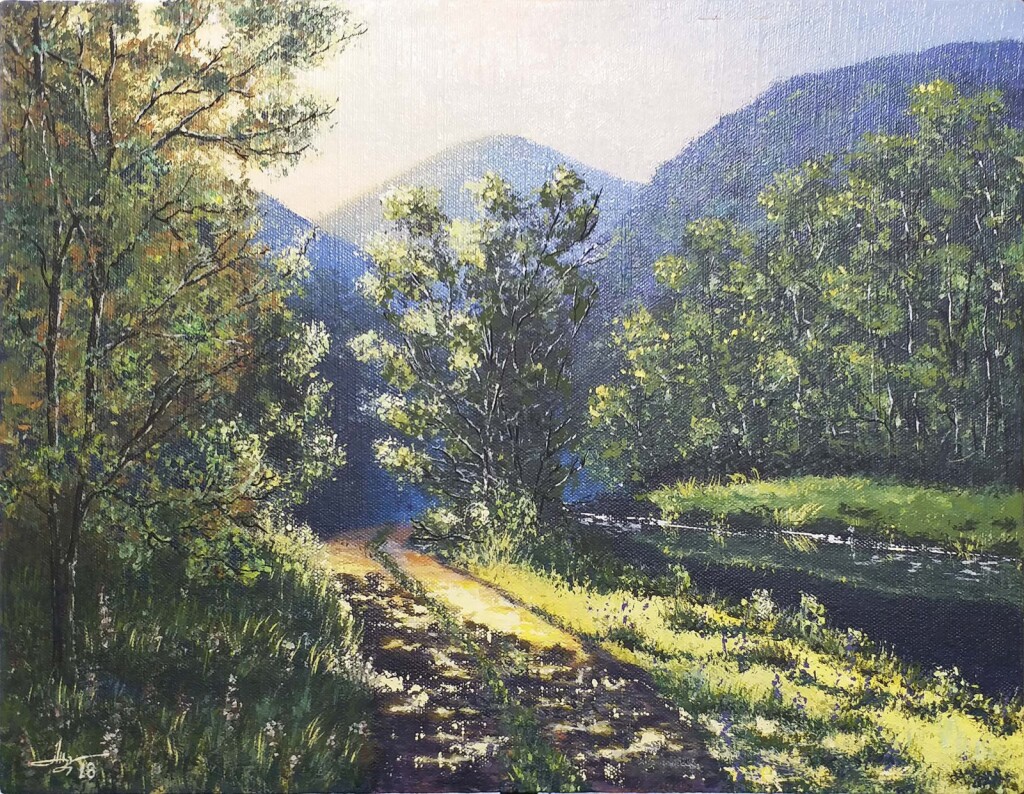 Дорога вдоль реки