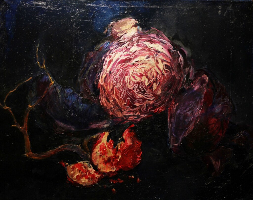 Натюрморт с фиолетовой капустой.