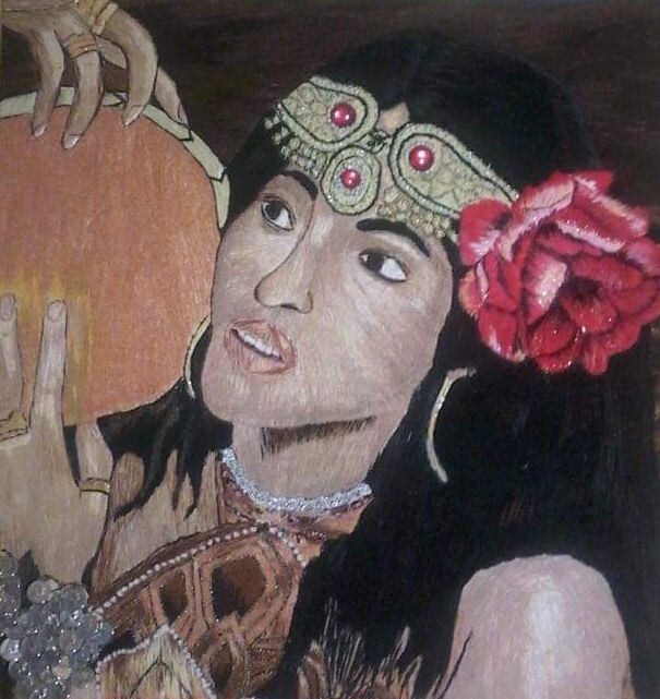 Индианка с бубном