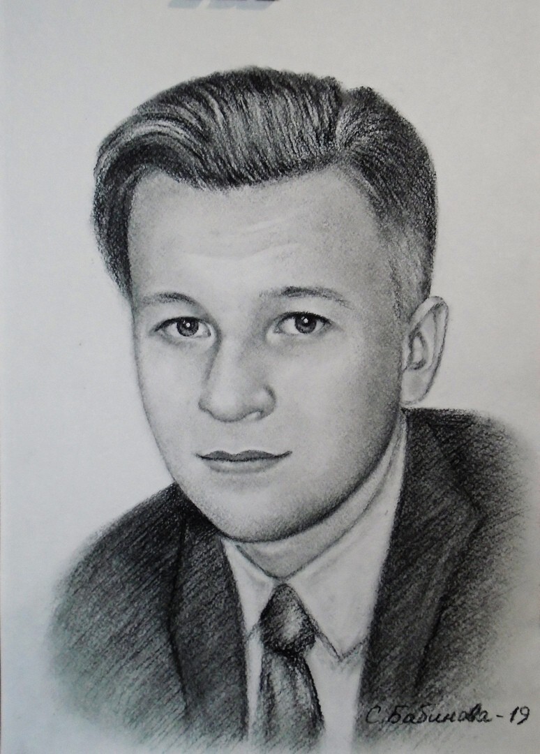 Портет углём