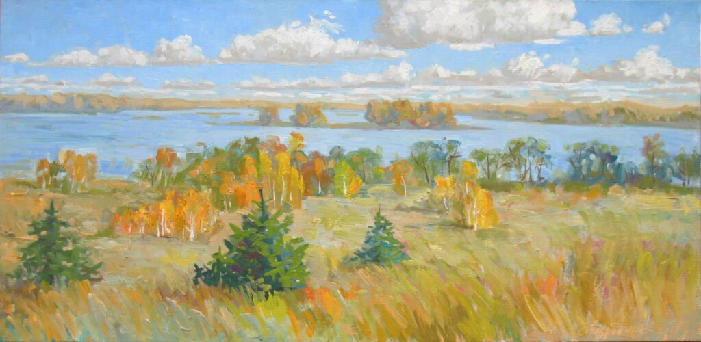 Осень.Озеро.Облака