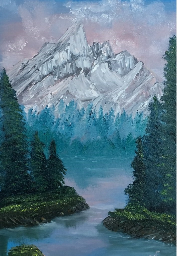 " Озеро в горах"