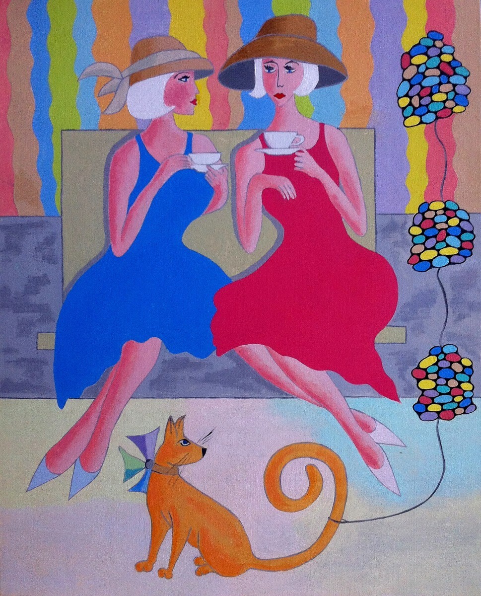 "Блондинки пьющие капучино".