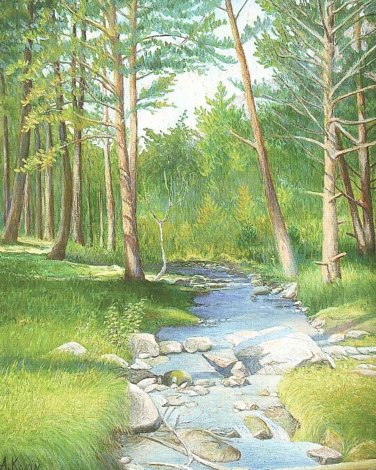 лес в ущелье башиль