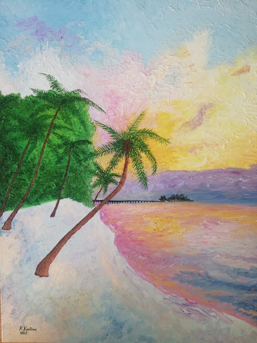 Розовый пляж