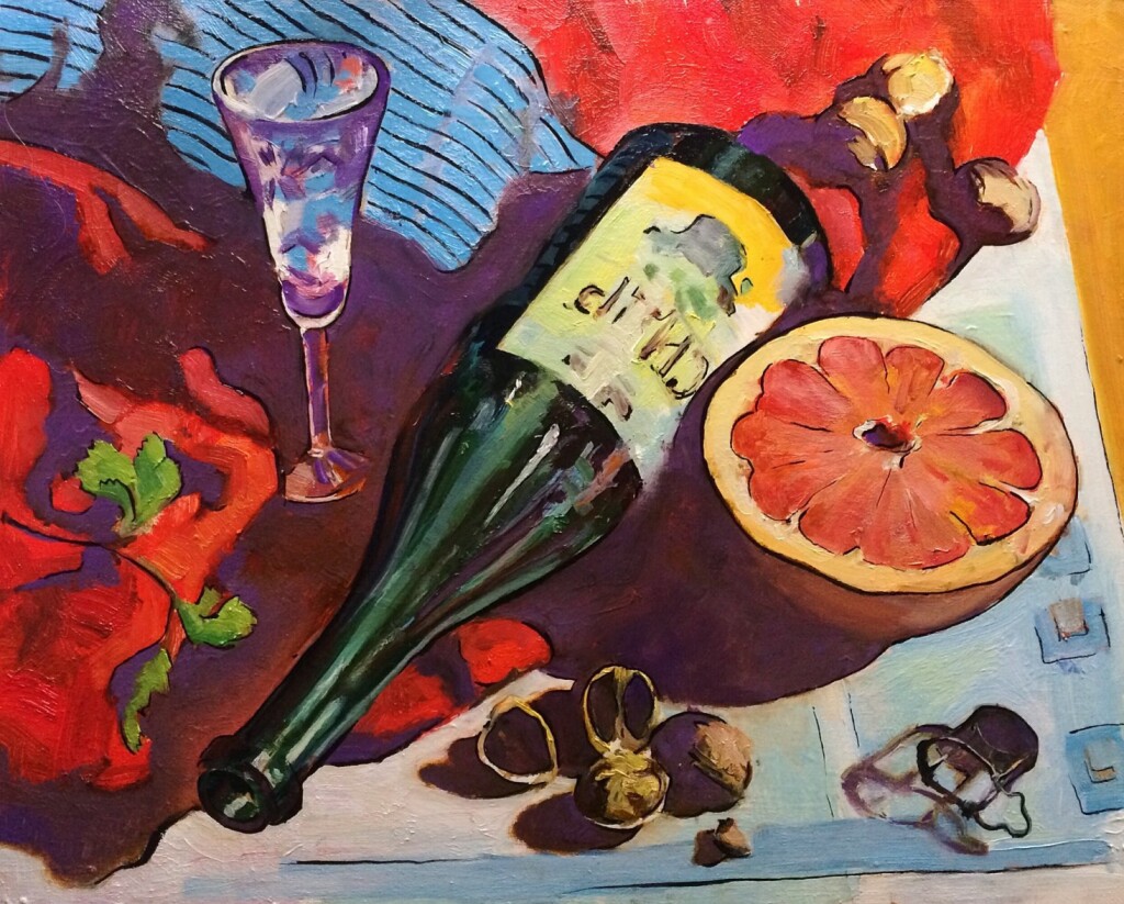 Натюрморт с грейпфрутом