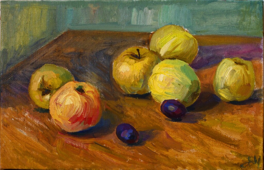 Яблоки и сливы