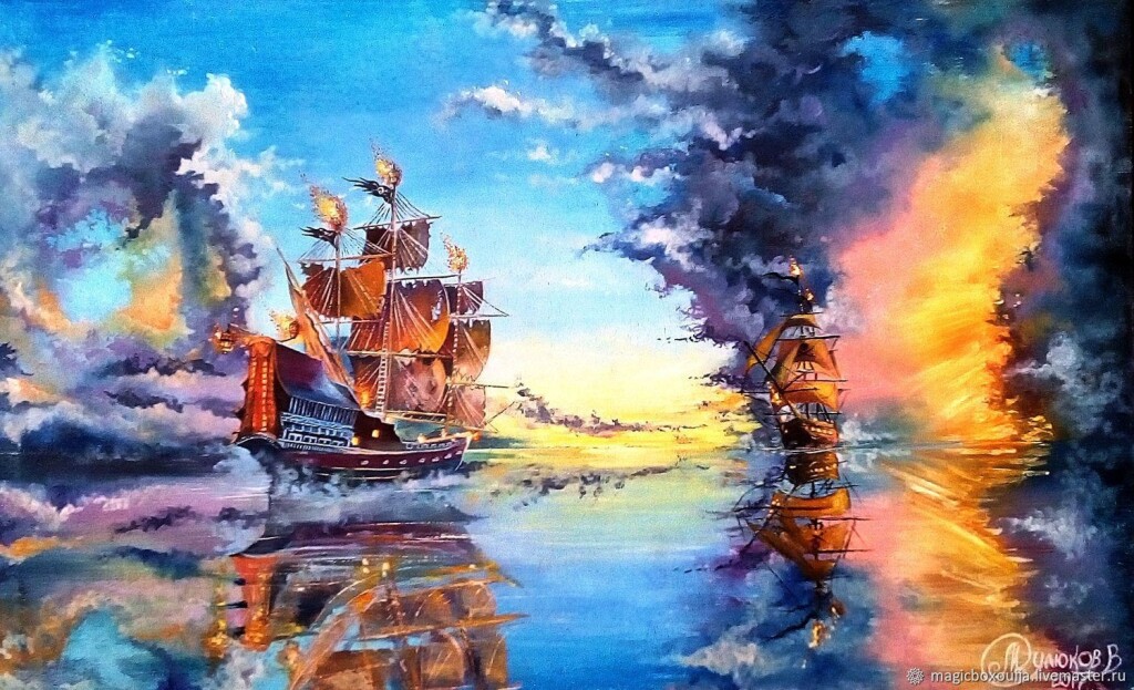 Пираты в море