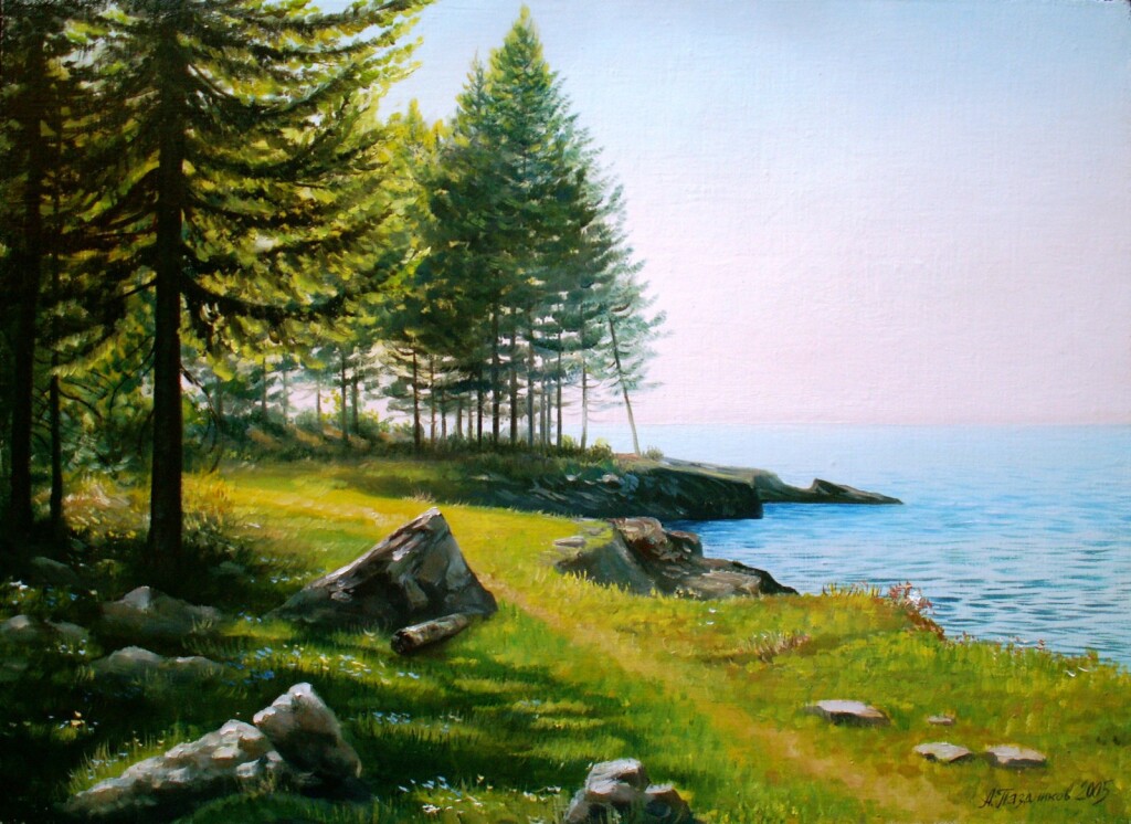 Берег Байкала близ села Турка