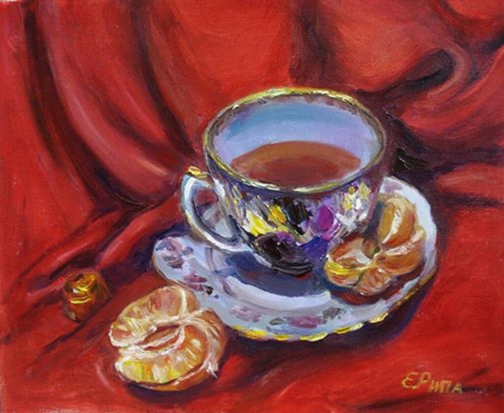 Алое и золотое