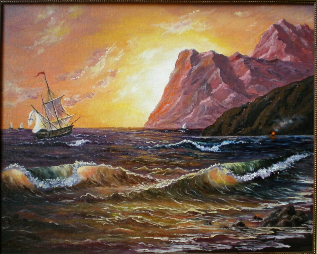 "Медовый закат."